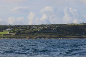 Sailing along the Alderney coast